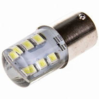 Автолампа диод S25(P21W) 12V 12SMD диодов Белая  SKYWAY Габариты, стопы, поворот min 2шт